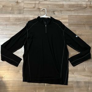 Black kuhl quarter zip layering shell